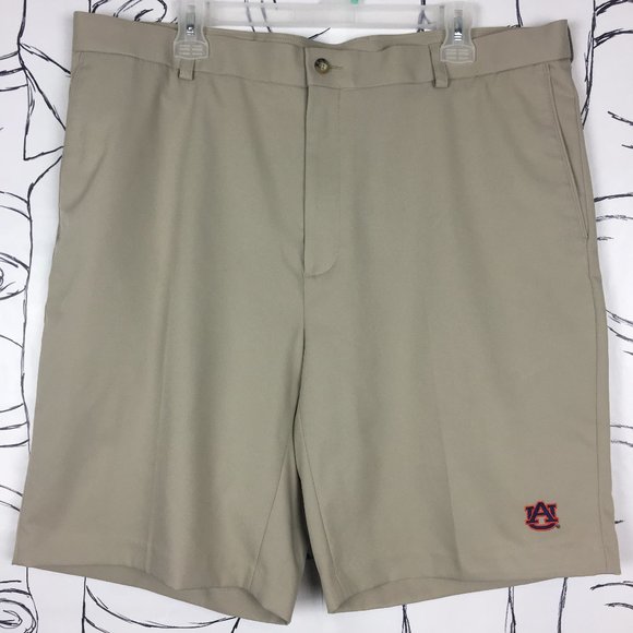 Oxford Golf Other - Oxford Golf 40 Auburn Men's Shorts Tan Flat Front